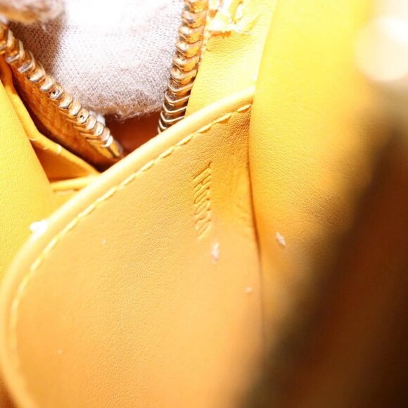 LOUIS VUITTON Monogram Vernis Christie PM Shoulder Bag Jaune M91110 Auth ep10365 - Picture 11 of 16